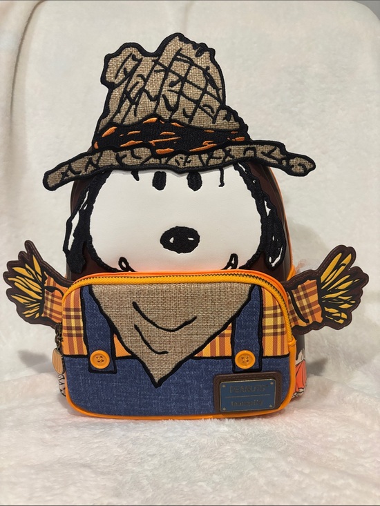 Loungefly Peanuts Snoopy Scarecrow Cosplay Mini Backpack NWT main image 5